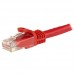 StarTech.com Cable de Red de 0,5m Rojo Cat6 UTP Ethernet Gigabit RJ45 sin Enganches - Latiguillo Snagless de 50cm - Cable de red - RJ-45 (M) a RJ-45 (M) - 50 cm - UTP - CAT 6 - moldeado, sin enganches, trenzado - rojo