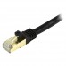 StarTech.com 6 ft CAT6a Ethernet Cable - 10 Gigabit Category 6a Shielded Snagless RJ45 100W PoE Patch Cord - 10GbE Black UL/TIA Certified - Cable de interconexión - RJ-45 (M) a RJ-45 (M) - 1.8 m - STP - CAT 6a - moldeado, sin enganches - negro - para P/N: