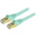 StarTech.com 35 ft CAT6a Ethernet Cable - 10 Gigabit Category 6a Shielded Snagless RJ45 100W PoE Patch Cord - 10GbE Aqua UL/TIA Certified - Cable de interconexión - RJ-45 (M) a RJ-45 (M) - 10.7 m - STP - CAT 6a - moldeado, sin enganches - agua