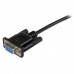 StarTech.com Cable de 2m Nulo de Módem Serie RS232 DB9 - Hembra a Hembra - Color Negro - Cable de módem nulo - DB-9 (H) a DB-9 (H) - 2 m - moldeado, tornillos de mariposa - negro - para P/N: PEX4S953, PEX4S953LP