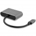 StarTech.com Adaptador USB-C a VGA y HDMI - 2en1 - 4K 30Hz - Gris Espacial - Adaptador Gráfico Externo USB Tipo C - Adaptador de vídeo externo - IT6222 - USB-C - HDMI, VGA - gris espacio StarTech.com Adaptador USB-C a VGA y HDMI - 2en1 - 4K 30Hz - Gris Espacial - Adaptador Gráfico Externo USB Tipo C - Adaptador de vídeo externo - IT6222 - USB-C - HDMI, VGA - gris espacio