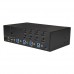 StarTech.com Switch Conmutador KVM de 4 Puertos HDMI - 4K de 30Hz - de Pantalla Doble - Conmutador KVM / audio / USB - 4 x KVM / audio / USB - montaje en rack StarTech.com Switch Conmutador KVM de 4 Puertos HDMI - 4K de 30Hz - de Pantalla Doble - Conmutador KVM / audio / USB - 4 x KVM / audio / USB - montaje en rack