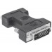 Adaptador DVI a VGA MANHATTAN - DVI-I, HD15 FM, Macho/hembra, Gris