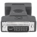 Adaptador DVI a VGA MANHATTAN - DVI-I, HD15 FM, Macho/hembra, Gris