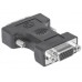 Adaptador DVI a VGA MANHATTAN - DVI-I, HD15 FM, Macho/hembra, Gris
