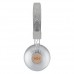 House of Marley Positive Vibration 2 Wireless - Auriculares con diadema con micro - en oreja - Bluetooth - inalámbrico - plata