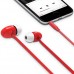 iLuv PEPPERMINT - Auriculares internos - en oreja - cableado - conector de 3,5 mm - aislamiento de ruido - rojo
