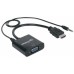 Convertidor HDMI a VGA MANHATTAN - VGA, HDMI/3.5mm, Macho/hembra, Negro Convertidor HDMI a VGA MANHATTAN - VGA, HDMI/3.5mm, Macho/hembra, Negro