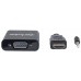 Convertidor HDMI a VGA MANHATTAN - VGA, HDMI/3.5mm, Macho/hembra, Negro Convertidor HDMI a VGA MANHATTAN - VGA, HDMI/3.5mm, Macho/hembra, Negro