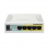 Switch Mikrotik 5 puertos PoE (Pasivo) Gigabit Ethernet y 1 SFP