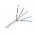 Bobina de cable de 305 metros de cable Cat6 de alto desempeo, super flexible, UL, Cobre, color blanco, para aplicaciones de CCTV y redes de datos