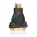 StarTech.com HDMI Male to DVI Female - HDMI to DVI-D Adapter - Bi-Directional - DVI to HDMI (HDMIDVIMF) - Adaptador de vídeo - enlace doble - HDMI (M) a DVI-D (H) - negro - para P/N: BNDDKT30CAHV, DK30C2DPEP, DK30C2DPEPUE, DK30C2DPPD, DK30C2DPPDUE, DP2DVI