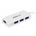 StarTech.com Adaptador Concentrador Hub Ladrón USB 3.0 Super Speed 4 Puertos Salidas Portátil para Laptop Ordenador - Blanco - Hub - 4 x SuperSpeed USB 3.0 - sobremesa - para P/N: FCREADMICRO3, MSDREADU2OTG, MSDREADU3CA StarTech.com Adaptador Concentrador Hub Ladrón USB 3.0 Super Speed 4 Puertos Salidas Portátil para Laptop Ordenador - Blanco - Hub - 4 x SuperSpeed USB 3.0 - sobremesa - para P/N: FCREADMICRO3, MSDREADU2OTG, MSDREADU3CA