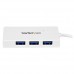 StarTech.com Adaptador Concentrador Hub Ladrón USB 3.0 Super Speed 4 Puertos Salidas Portátil para Laptop Ordenador - Blanco - Hub - 4 x SuperSpeed USB 3.0 - sobremesa - para P/N: FCREADMICRO3, MSDREADU2OTG, MSDREADU3CA StarTech.com Adaptador Concentrador Hub Ladrón USB 3.0 Super Speed 4 Puertos Salidas Portátil para Laptop Ordenador - Blanco - Hub - 4 x SuperSpeed USB 3.0 - sobremesa - para P/N: FCREADMICRO3, MSDREADU2OTG, MSDREADU3CA