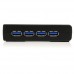 StarTech.com Adaptador Concentrador Hub Ladrón USB 3.0 Super Speed 4 Puertos Salidas con Corriente PC Mac - 4x USB A Hembra - Hub - 4 x SuperSpeed USB 3.0 - sobremesa - para P/N: 2SD4FCRU3, MSDREADU3CA, SDMSDRWU3AC, USB312SAT3CB, USB315CB2M, USBLTM1MBK, U