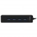 StarTech.com Adaptador Concentrador Hub Ladrón USB 3.0 Super Speed 4 Puertos Salidas Portátil para Laptop Ordenador - Negro - Hub - 4 x SuperSpeed USB 3.0 - sobremesa - para P/N: FCREADMICRO3, MSDREADU3CA