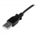 StarTech.com Cable Adaptador 1m USB A Macho a Mini USB B Macho Acodado en Ángulo hacia Arriba - Negro - Cable USB - USB (M) a mini USB tipo B (M) - 1 m - conector de 90° - negro