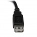 StarTech.com Cable de 0,15m de Extensión Alargador USB 2.0 de alta velocidad Hi Speed - Macho a Hembra USB A - Extensor - Negro - Cable alargador USB - USB (M) a USB (H) - USB 2.0 - 15 cm - negro - para P/N: 35FCREADBU3, MSDREADU2OTG, SU2DUPERA11, USB56KE
