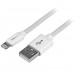 StarTech.com Cable de 2m Lightning de 8 Pin a USB A 2.0 para Apple iPod iPhone iPad - Blanco - Cable Lightning - Lightning (M) a USB (M) - 2 m - doble blindado - blanco - para P/N: BOX4HDECP2, MOD4AVHD, MOD4AVHDBT, MOD4DOCKACPD, ST43004UA, ST4300MINI, USB
