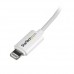 StarTech.com Cable de 2m Lightning de 8 Pin a USB A 2.0 para Apple iPod iPhone iPad - Blanco - Cable Lightning - Lightning (M) a USB (M) - 2 m - doble blindado - blanco - para P/N: BOX4HDECP2, MOD4AVHD, MOD4AVHDBT, MOD4DOCKACPD, ST43004UA, ST4300MINI, USB