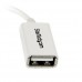 StarTech.com Cable Adaptador Micro USB a USB OTG Blanco de 12cm - Macho a Hembra - Adaptador USB - USB (H) a Micro-USB tipo B (M) - USB 2.0 OTG - 12.7 cm - blanco StarTech.com Cable Adaptador Micro USB a USB OTG Blanco de 12cm - Macho a Hembra - Adaptador USB - USB (H) a Micro-USB tipo B (M) - USB 2.0 OTG - 12.7 cm - blanco