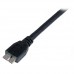StarTech.com Cable Certificado 1m USB 3.0 Super Speed SS Micro USB B Macho a USB A Macho Adaptador - Negro - Cable USB - Micro-USB Type B (M) a USB Tipo A (M) - USB 3.0 - 1 m - negro - para P/N: DKT30CVAGPD, HB30A4AIB, HB30C4AIB, HB31C4AB, HBS304A24A, ST7