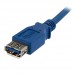 StarTech.com Cable de 1m de Extensión Alargador Pasivo USB 3.0 SuperSpeed - Macho a Hembra USB A - Extensor - Azul - Cable alargador USB - USB Tipo A (M) a USB Tipo A (H) - USB 3.0 - 1 m - negro - para P/N: 2SD4FCRU3, CFASTRWU3, HB30A4AIB, HB30C4AIB, HB31