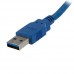 StarTech.com Cable de 1m de Extensión Alargador Pasivo USB 3.0 SuperSpeed - Macho a Hembra USB A - Extensor - Azul - Cable alargador USB - USB Tipo A (M) a USB Tipo A (H) - USB 3.0 - 1 m - negro - para P/N: 2SD4FCRU3, CFASTRWU3, HB30A4AIB, HB30C4AIB, HB31