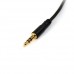 StarTech.com 15 ft. (4.6 m) 3.5mm Audio Cable - 3.5mm Slim Audio Cable - Gold Plated Connectors - Male/Male - Aux Cable (MU15MMS) - Cable de audio - miniconector estéreo (M) a miniconector estéreo (M) - 4.6 m - negro - para P/N: BOX4HDECP2, HD202A, MOD4AV