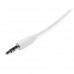 StarTech.com Cable de 3 metros Delgado de Audio Estéreo Mini Jack de 3,5mm - Blanco - Macho a Macho - Cable de audio - miniconector estéreo (M) a miniconector estéreo (M) - 3 m - blanco - para P/N: PEXSOUND7CH StarTech.com Cable de 3 metros Delgado de Audio Estéreo Mini Jack de 3,5mm - Blanco - Macho a Macho - Cable de audio - miniconector estéreo (M) a miniconector estéreo (M) - 3 m - blanco - para P/N: PEXSOUND7CH