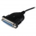 StarTech.com Cable  de 1,8m Adaptador de Impresora Paralelo DB25 a USB - 1x DB25 Macho - 1x USB A Macho - Adaptador paralelo - USB 2.0 - IEEE 1284