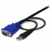 StarTech.com Cable KVM Ultra Delgado Todo en Uno VGA USB HD15 - 2 en 1 - Cable para vídeo / USB - USB, HD-15 (VGA) (M) a HD-15 (VGA) (M) - 3.05 m - negro - para P/N: CAB831HDU, RACKCONS1908, SV1631DUSBUK, SV565DUTPU, SV565UTPUL, SV831DUSBUK