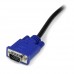 StarTech.com Cable KVM Ultra Delgado Todo en Uno VGA USB HD15 - 2 en 1 - Cable para vídeo / USB - USB, HD-15 (VGA) (M) a HD-15 (VGA) (M) - 3.05 m - negro - para P/N: CAB831HDU, RACKCONS1908, SV1631DUSBUK, SV565DUTPU, SV565UTPUL, SV831DUSBUK