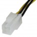 StarTech.com Cable 20cm Extensión Alargador Fuente Alimentación Corriente Placa Base CPU ATX12V 4 Pines P4 - Macho a Hembra - Cable alargador de alimentación - ATX12V de 4 espigas (M) a ATX12V de 4 espigas (H) - 20 cm