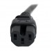 StarTech.com Cable 1,8m 14 AWG Adaptador Jumper Bridge IEC C14 a IEC C15 para Servidor UPS - Cable de alimentación - IEC 60320 C14 a IEC 60320 C15 - CA 250 V - 1.8 m - moldeado - negro
