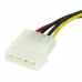 StarTech.com Cable Adaptador de 15cm de Alimentación MOLEX LP4 a SATA - 1x LP4 Macho - 1x Receptáculo SATA de Alimentación (15 pines) - Cable de alimentación - alimentación SATA (M) a 4 pines potencia interna (M) - 0.2 m - para P/N: BNDTBUSB3142, BRACKET1