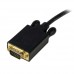 StarTech.com Cable 3m Vídeo Adaptador Conversor DisplayPort a VGA - Convertidor Activo DP - Macho a Macho - 1920x1200 - 1080p - Negro - Cable DisplayPort - DisplayPort (M) a HD-15 (VGA) (M) - 3.05 m - trabado - negro