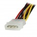 StarTech.com Adaptador Cable de 30cm Divisor de 4 Pines a  Doble SATA con Cierre Seguridad Bloqueo Pestillo Latches - 2x SATA - 1x LP4 - Adaptador de corriente - 4 pines potencia interna (M) a alimentación SATA (H) - 30 cm - trabado - para P/N: 35S24M2NGF
