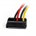 StarTech.com Adaptador Cable de 15cm Alimentación Corriente SATA Estándar con Ángulo a la Izquierda 15 Pines a 4 Pines - Macho LP4 - Adaptador de corriente - alimentación SATA (M) a 4 pines potencia interna (M) - 15 cm - conector en ángulo izquierdo