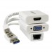 StarTech.com Juego de Adaptadores para MacBook Air - Mini DisplayPort a VGA / HDMI - USB 3.0 a Red Ethernet Gigabit RJ45 - Paquete de accesorios para portátil - blanco - para Apple MacBook Air StarTech.com Juego de Adaptadores para MacBook Air - Mini DisplayPort a VGA / HDMI - USB 3.0 a Red Ethernet Gigabit RJ45 - Paquete de accesorios para portátil - blanco - para Apple MacBook Air