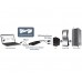 StarTech.com Consola KVM USB 2.0 con Transferencia de Archivos y Captura de Vídeo para Ordenador Portátil Adaptador Crash Cart para Laptop - Conmutador KVM - 1 x KVM port(s) - 1 usuario local - sobremesa