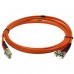 StarTech.com 2m Fiber Optic Cable - Multimode Duplex 50/125 - LSZH - LC/ST - OM2 - LC to ST Fiber Patch Cable - Cable de interconexión - modo múltiple ST (M) a LC de modos múltiples (M) - 2 m - fibra óptica - 50/125 micras - OM2 - moldeado - naranja - par
