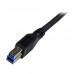 Cable USB 3.0 StarTech.com - 1 m, USB A, Micro-USB B, Macho/Macho, Negro