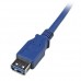 StarTech.com Cable de 1,8m de Extensión Alargador Pasivo USB 3.0 SuperSpeed - Macho a Hembra USB A - Extensor - Azul - Cable alargador USB - USB Tipo A (M) a USB Tipo A (H) - USB 3.0 - 1.8 m - para P/N: 2SD4FCRU3, CFASTRWU3, HB20A4AME, HB20A7AME, MSDREADU