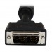 StarTech.com DVI Cable - 10 ft - Single Link - Male to Male Cable - 1920x1200 - DVI-D Cable - Computer Monitor Cable - DVI Cord - DVI to DVI Cable (DVIDSMM10) - Cable DVI - enlace simple - DVI-D (M) a DVI-D (M) - 3 m - negro - para P/N: BOX4CABLE, CDPVGDV