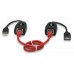 Cable USB - Extensor USB MANHATTAN - USB A / RJ45, USB A / RJ45, Macho/hembra, Negro