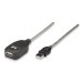 CABLE USB MANHATTAN V2.0 EXTENSION ACTIVA 4.9 M DE ALTA VELOCIDAD ENCADENABLE 15 MTS
