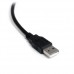 StarTech.com Cable de 2,5m USB a 1 Puerto Serie Serial RS232 FTDI Aislamiento Óptico - 1x DB9 Macho - 1x USB A Macho - Adaptador serie - USB - RS-232 - negro