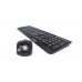 Kit de teclado y mouse VORAGO - Estándar, Negro, 10 m, 1000 DPI