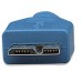 Cable USB micro B - Micro USB 3.0 MANHATTAN - 2 m, USB A, Micro-USB B, Macho/Macho, Azul